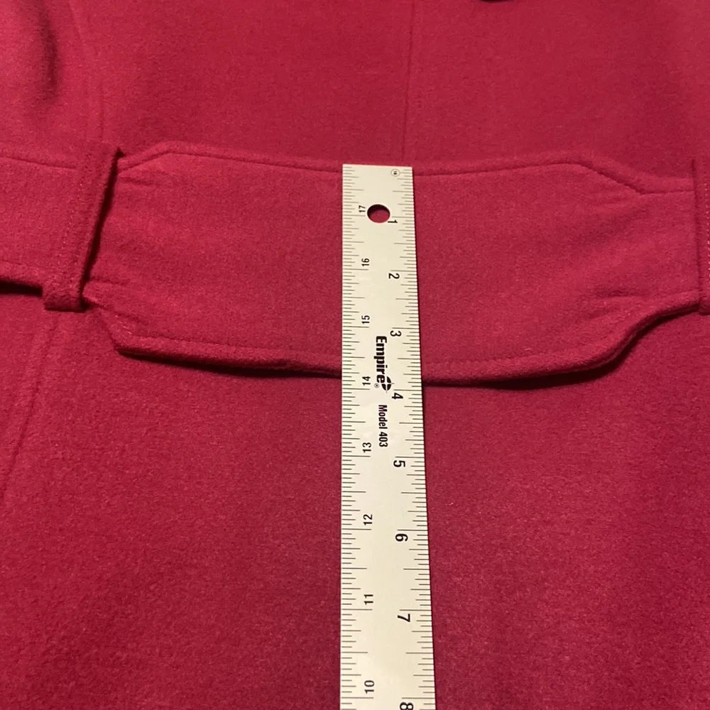 Worthington Fuchsia Peacoat Black Buttons and Tye Waist Size M GORGEOUS! EUC!!! - Picture 12 of 16